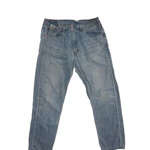 Levi's Mens 505 Jeans 33w 32L Men’s Blue Classic Regular Straight Leg Zip Fly